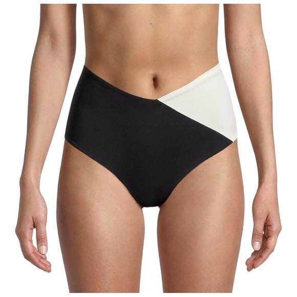 L*Space High Tide Colorblocked Bikini Bottoms in Domino NWT - Picture 1 of 7